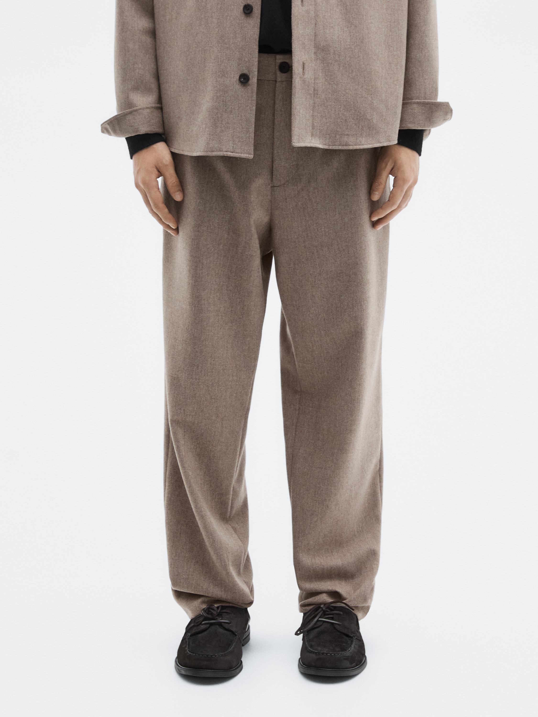 Wool blend stretch trousers - LIMITED